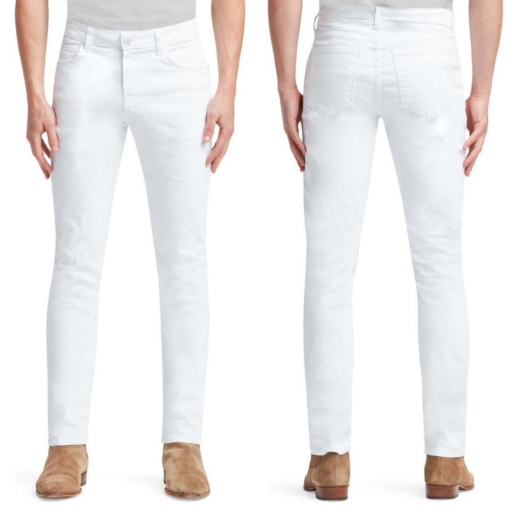 MONFRERE Brando Blanc Slim Leg Men's Denim White Jeans 28 NWT